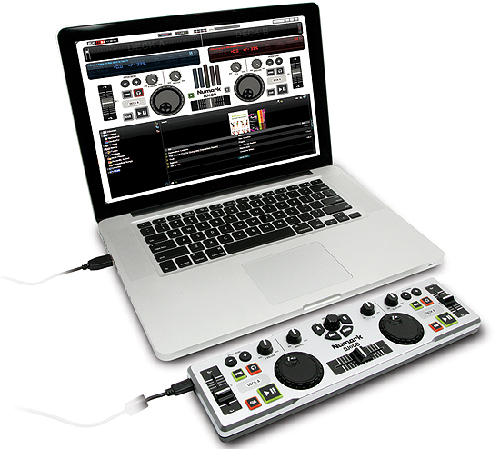 Numark DJ2GO - compact DJ midi controller - click for large image