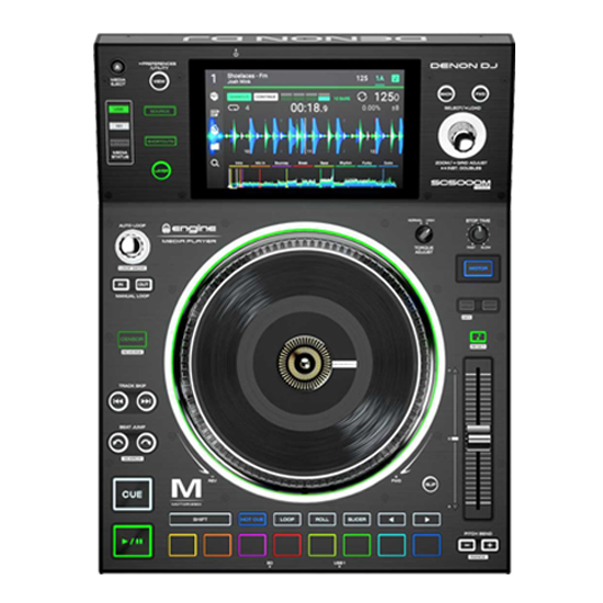 Denon DJ SC5000M Prime Player + Odyssey FZCDJBL Case Bundle Prime