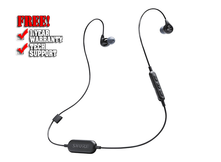 Shure SE112-K-BT1 Wireless Sound-Isolating Earphones with Bluetooth