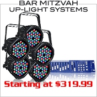 Bar Mitvah Up Light Systems