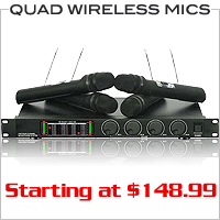 Quad Wireless Mics