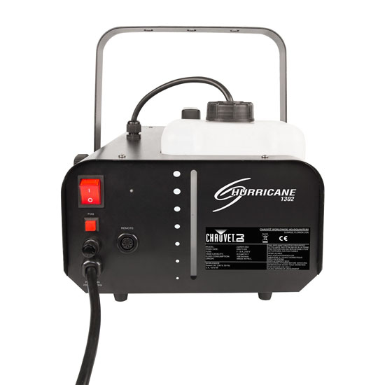 Chauvet DJ Hurricane 1302 Compact Water-Based Fog Machine with Premium Fog Juice Package

