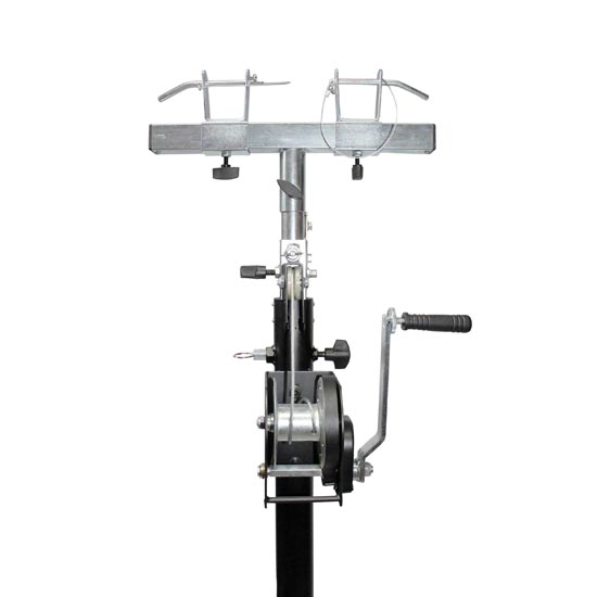 ProX XT-LS132 14 Ft Heavy-duty Lighting Crank Truss Stage Stand Includes T-Adapter Truss Mount 200 lbs Capacity 