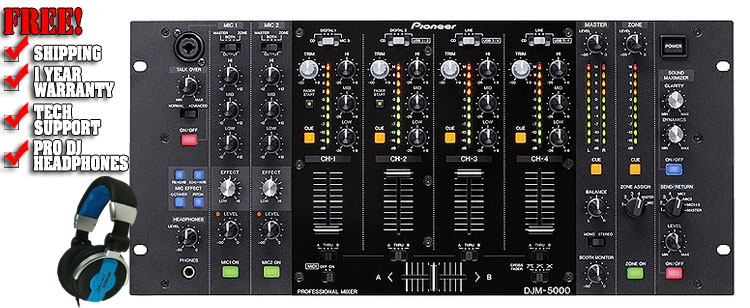 Pioneer DJM5000 Rack Mount DJ Mixer