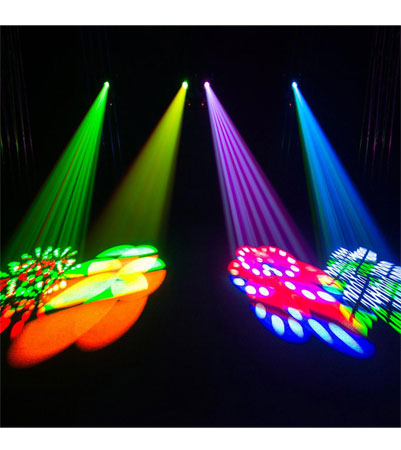 4 Chauvet DJ Intimidator Spot 375Z IRC Lights Packaged with Remote and Carry Bags