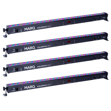 (4) Marq Lighting Colormax Bat Lightweight Indoor LED Linear Wash Lights