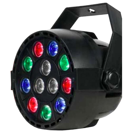 Eliminator Lighting Mini Par RGBW LED 12x 1 Watt RGBW LED Par Lights with Protective Utility Case Package