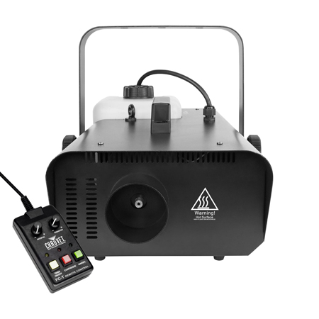 Chauvet DJ Hurricane 1302 Compact Water-Based Fog Machine with LED Uplight & Strobe Lights Package