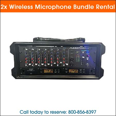 2x Wireless Microphone Bundle Rental