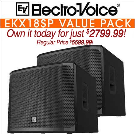 Electro Voice EKX18SP VALUE PACK