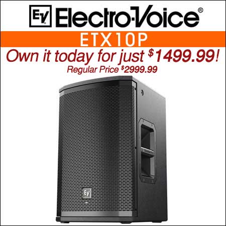 Electro Voice ETX10P 10-inch 2000 Watt Powered Speaker
