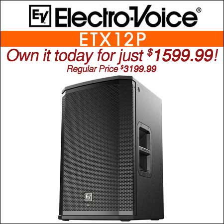 Electro Voice ETX12P 12-inch 2000 Watt Powered Speaker