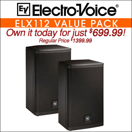 Electro Voice ELX112 Value Pack
