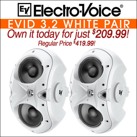 Electro Voice EVID 3.2 White Pair