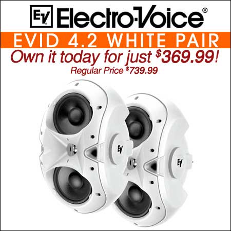 Electro Voice EVID 4.2 White Pair 