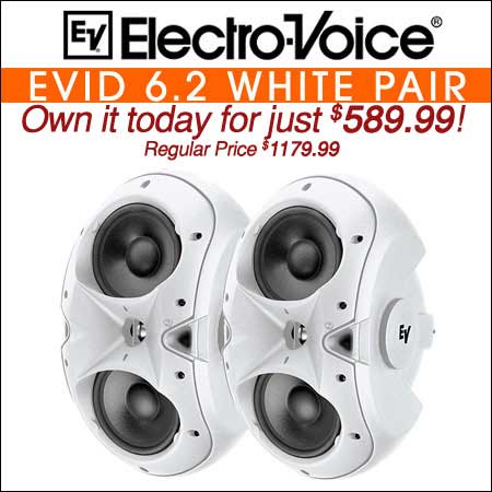 Electro Voice EVID 6.2 White Pair