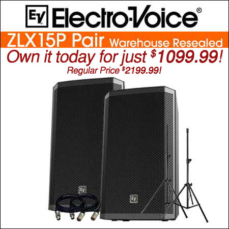 Electro Voice ZLX15P Pair Warehouse Resealed