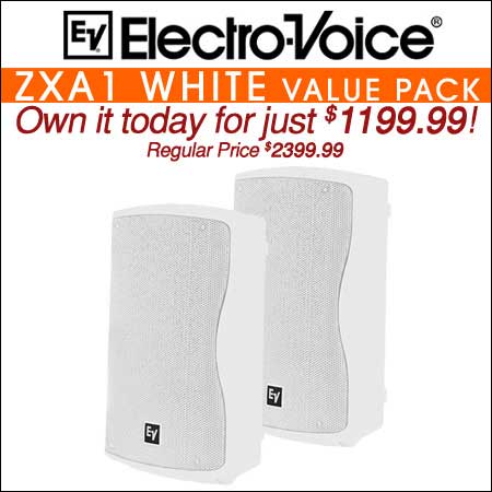 Electro Voice ZXA1 White Value Pack