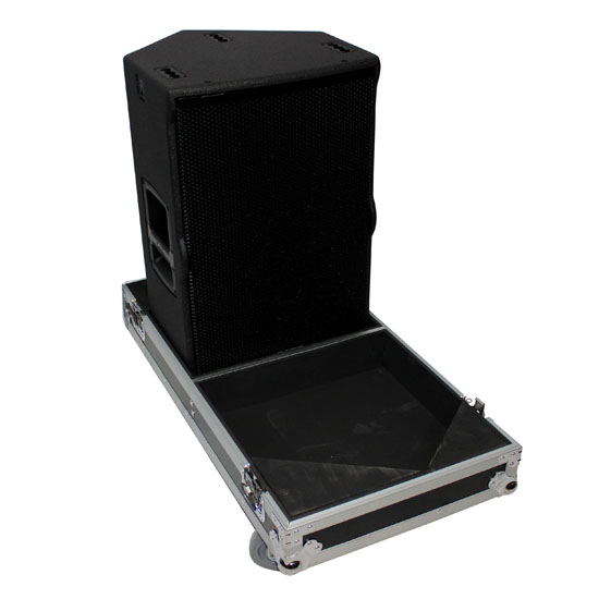 ProX Flight Case for Two RCF-TT25-A II High Definition Two-Way Speakers with 4 Inch Wheels