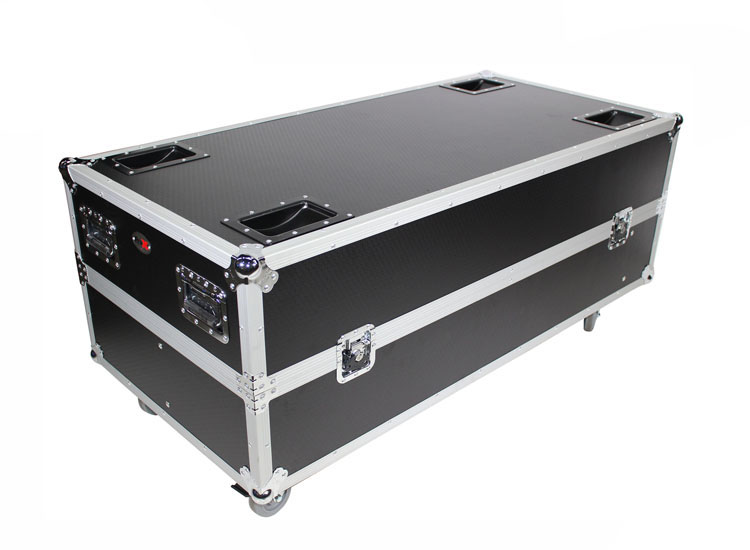 Flight Case for 2 RCF NXL44-A Active 2 Way Column Array with 4 Inch Wheels