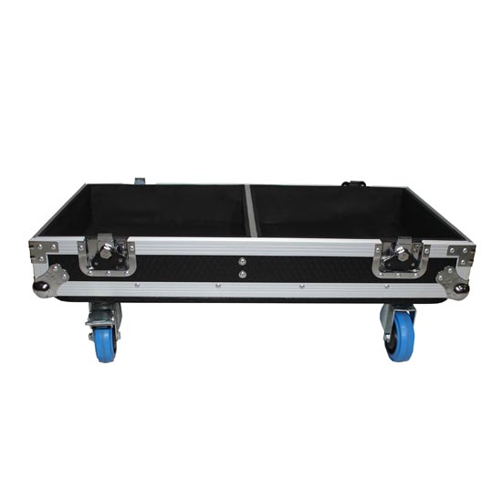 ProX Flight Case for Two RCF SUB 905-AS Subwoofers W-4 Inch Wheels