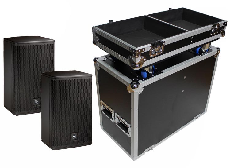 ProX Universal ATA Flight Case for Two 12 inch Speakers