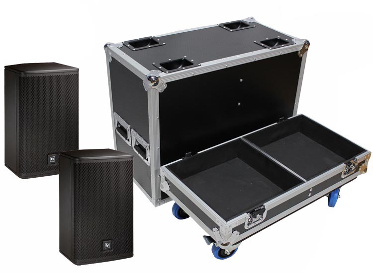 ProX ATA Flight Case for Two EV ELX112P Speakers