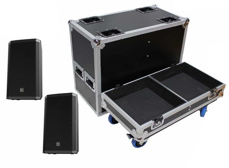 ProX Universal Dual ATA Style Speaker Flight Case For 2 of Most 15inch Speakers