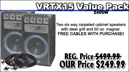 Technical Pro VRTX15 Value Pack