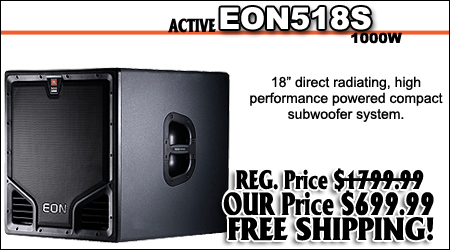 JBL EON518s Active Subwoofer