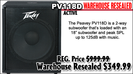 Peavey PV118D Warehouse Resealed