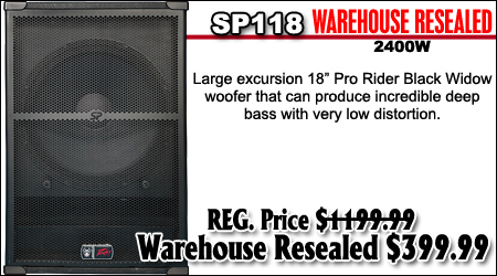 SP118 Warehouse Resealed