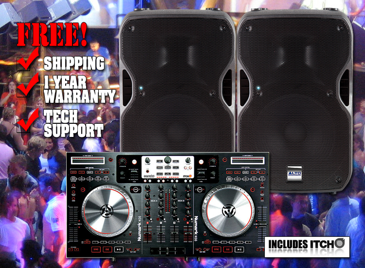 NS6 112A DJ Equipment System featuring Numark NS6 Digital Controller