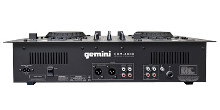 Gemini CDM-4000 CD/MP3/USB Media Player & Technical Pro PW1587UBT Speakers DJ Package