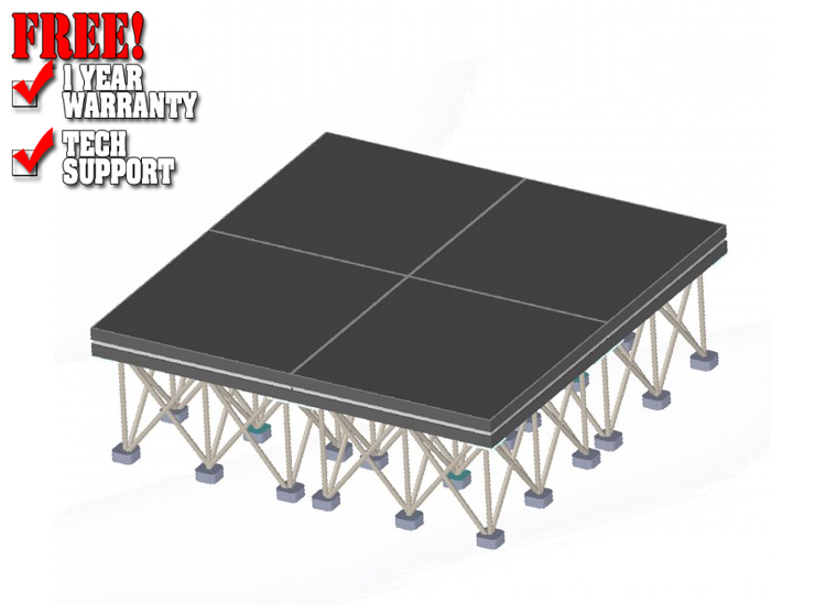 ProX XSFP-8x8-24 StageX 8FT x 8FT x 24" Complete Stage System Package 