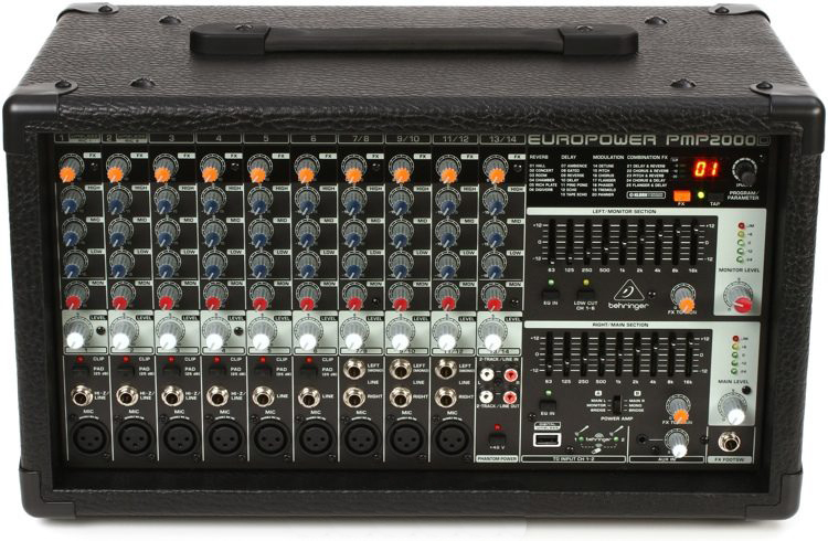 Behringer PMP2000D 14-channel 2000W Powered Mixer