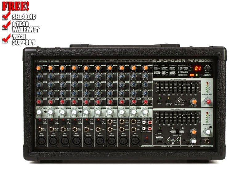 Behringer PMP2000D 14-channel 2000W Powered Mixer