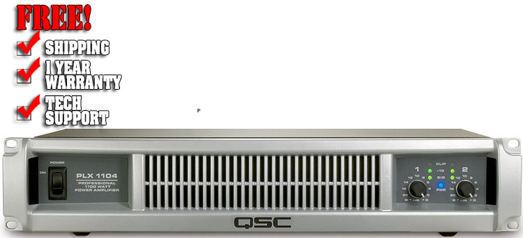 QSC PLX-1104 | DJ Amplifiers | Chicago DJ Equipment | 123DJ