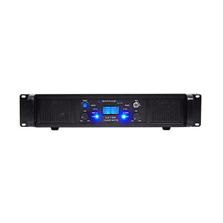 Technical Pro LZ10K Professional 10,000 Watt 2-Channel Amplifier With LCD Display and Key Lock