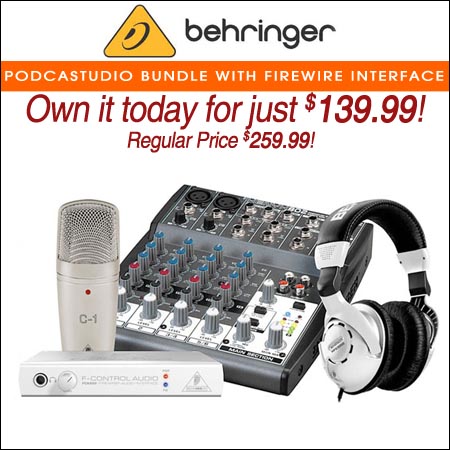 Behringer Podcastudio Bundle with FireWire Interface