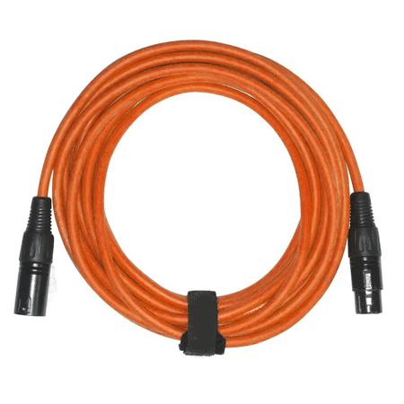 Sure-Fit 10ft Blue, Green & Orange XLR Male to XLR Female Cables (3 Pack) + Case