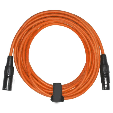Sure-Fit 20ft Blue, Green & Orange XLR Male to XLR Female Cables (3 Pack)