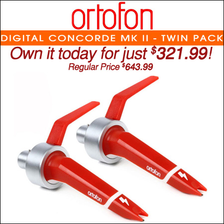 Ortofon Digital Concorde Mk II Turntable Cartridge Kit - Twin Pack