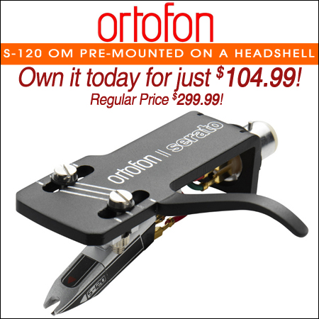  Ortofon Serato S-120 OM Pre-Mounted on a Headshell