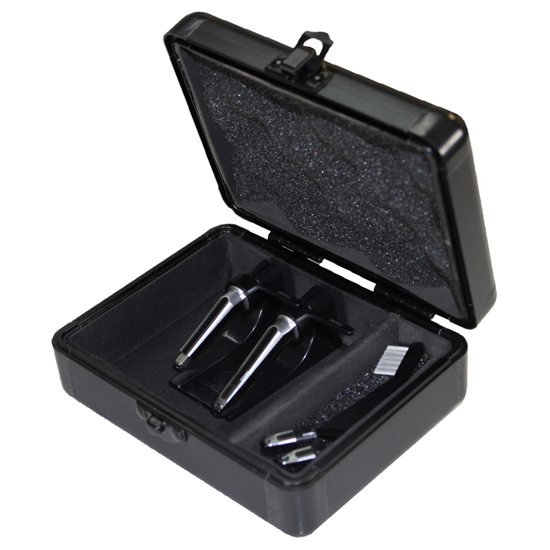 Odyssey KCC2PR2BL KROM Series Black PRO2 Case for Two Turntable Needle Cartridges