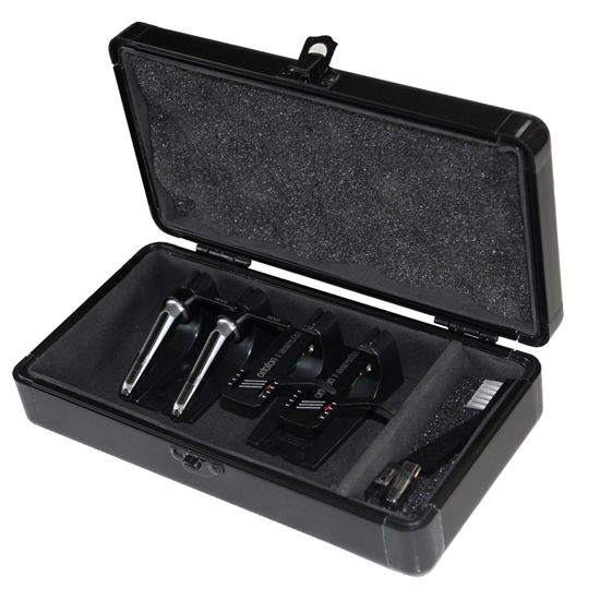 Odyssey KCC4PR2BL KROM Series Black PRO2 Case for Four Turntable Needle Cartridges