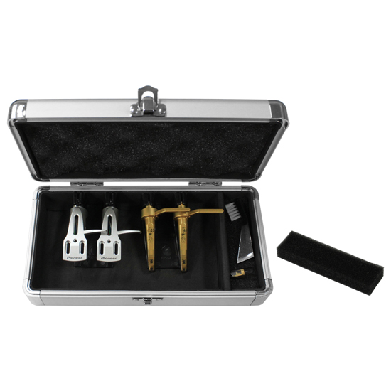 Odyssey KCC4PR2SD KROM Series Silver Diamond PRO2 Case for Four Turntable Needle Cartridges