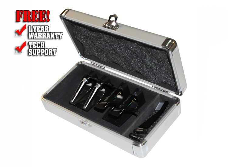 Odyssey kCC4PR2SL KROM Series Silver PRO2 Case for Four Turntable Needle Cartridges 