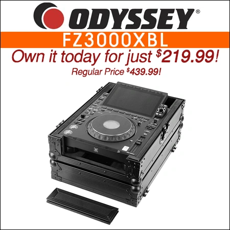 Odyssey FZ3000XBL Black Label Flight Case for CDJ-3000X