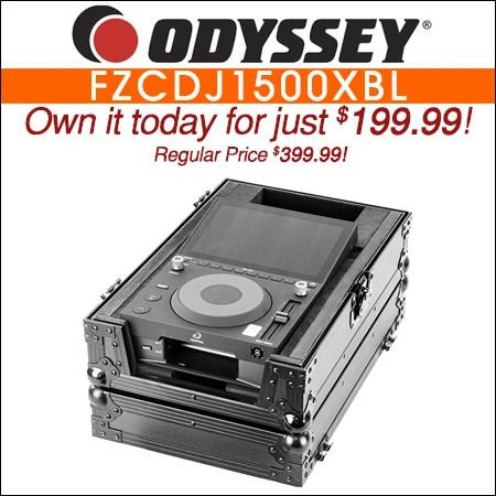 Odyssey FZCDJ1500XBL Flight Case for AlphaTheta CDJ-1500X